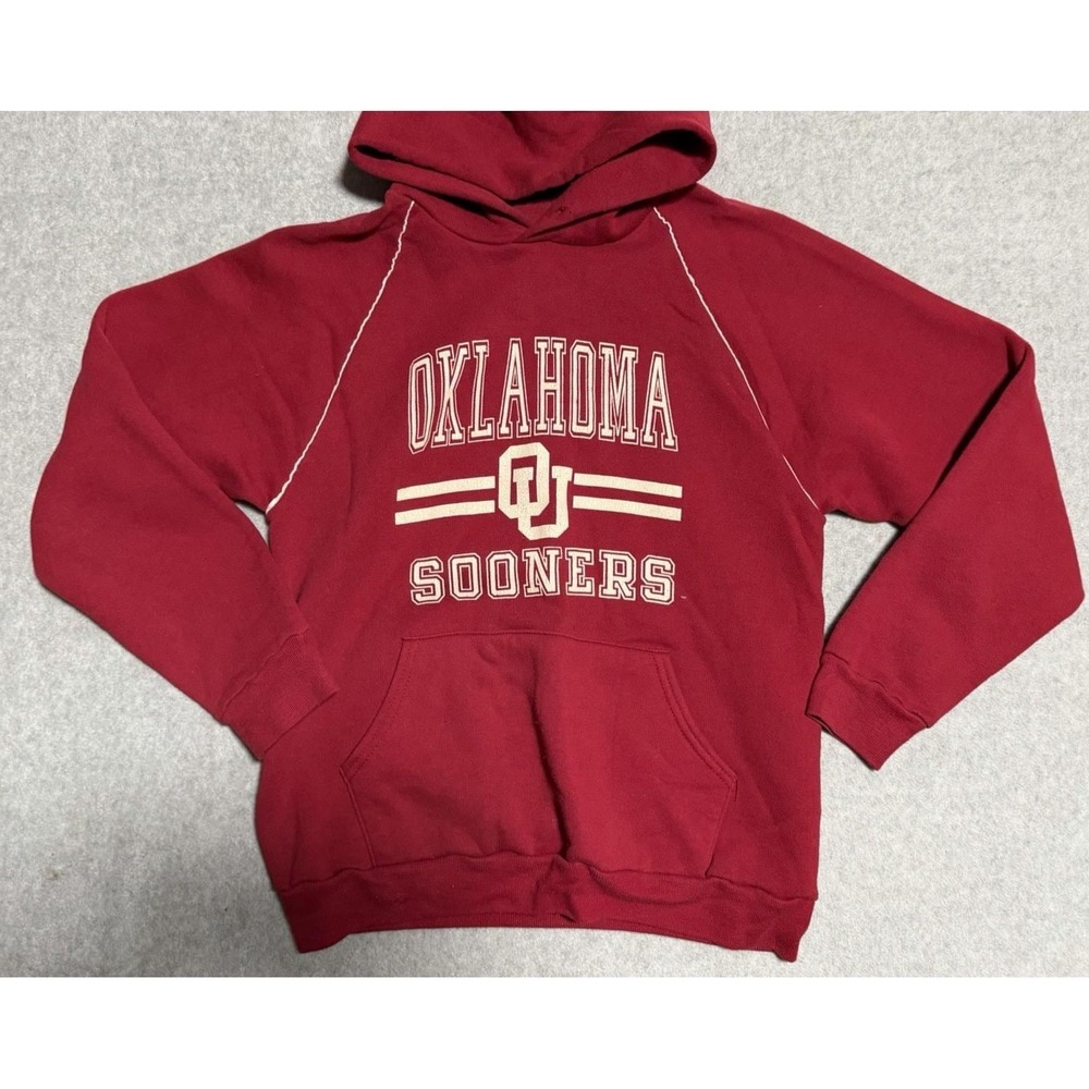 Vintage Oklahoma Sooners 90s Football Hoodie Sweatshirt Mens Medium